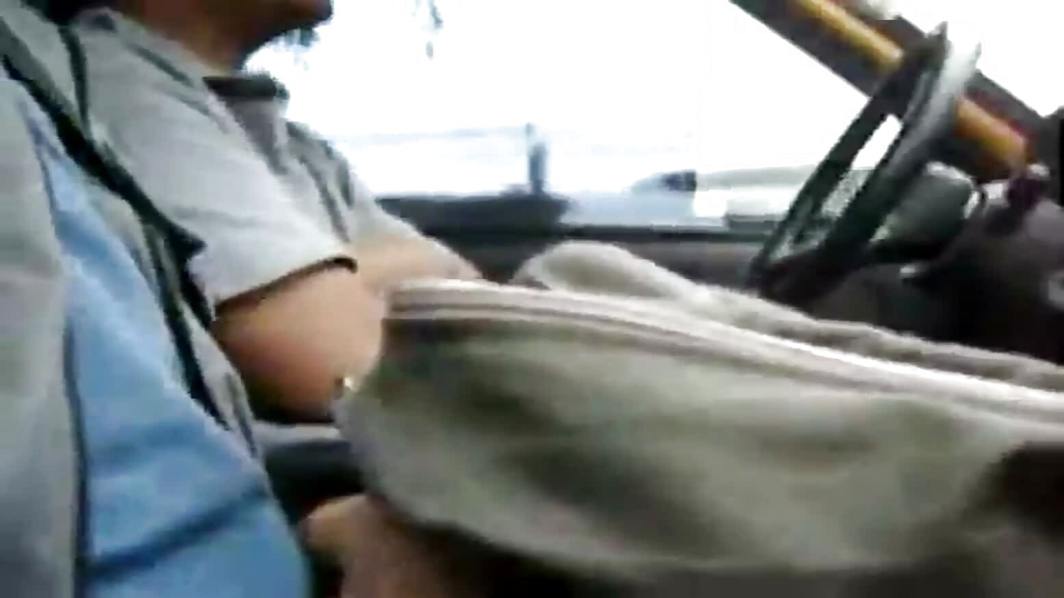 Wank in the taxi driver's side -