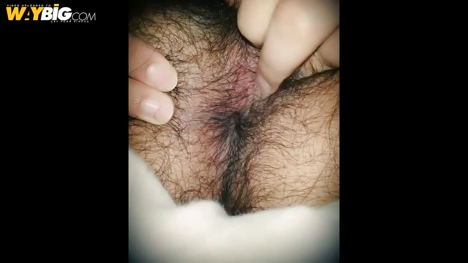 Playing with my hairy ass