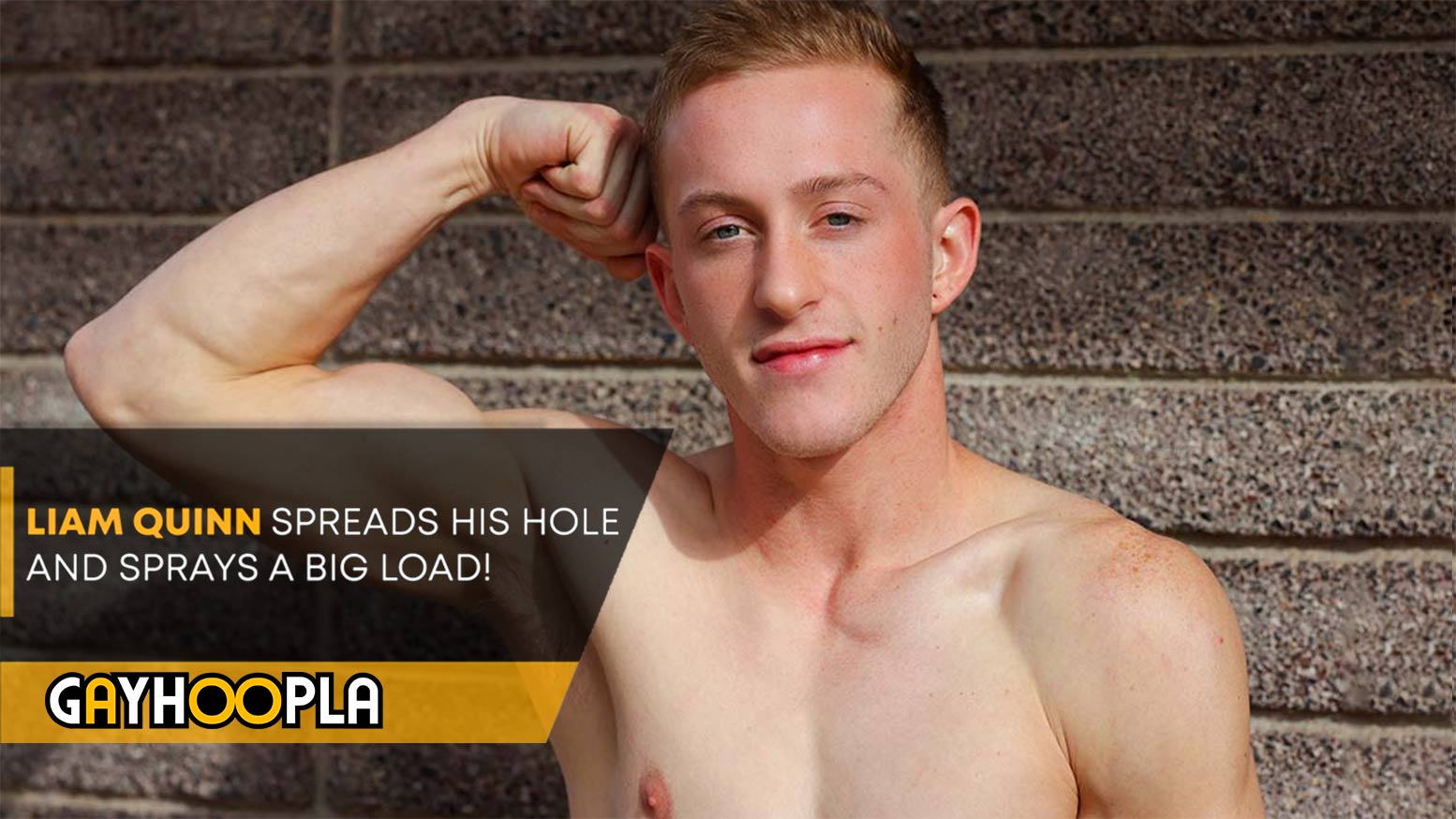 Liam Quinn Spreads His Hole And Sprays A BIG Load!