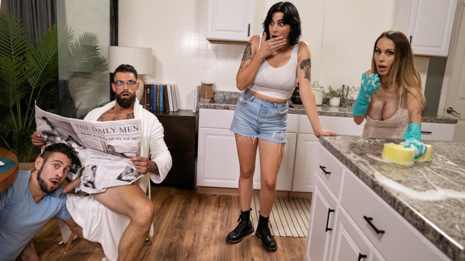 Cock, Pussy, Scissors (Dante Colle & Alpha Wolfe) - WhyNotBi?