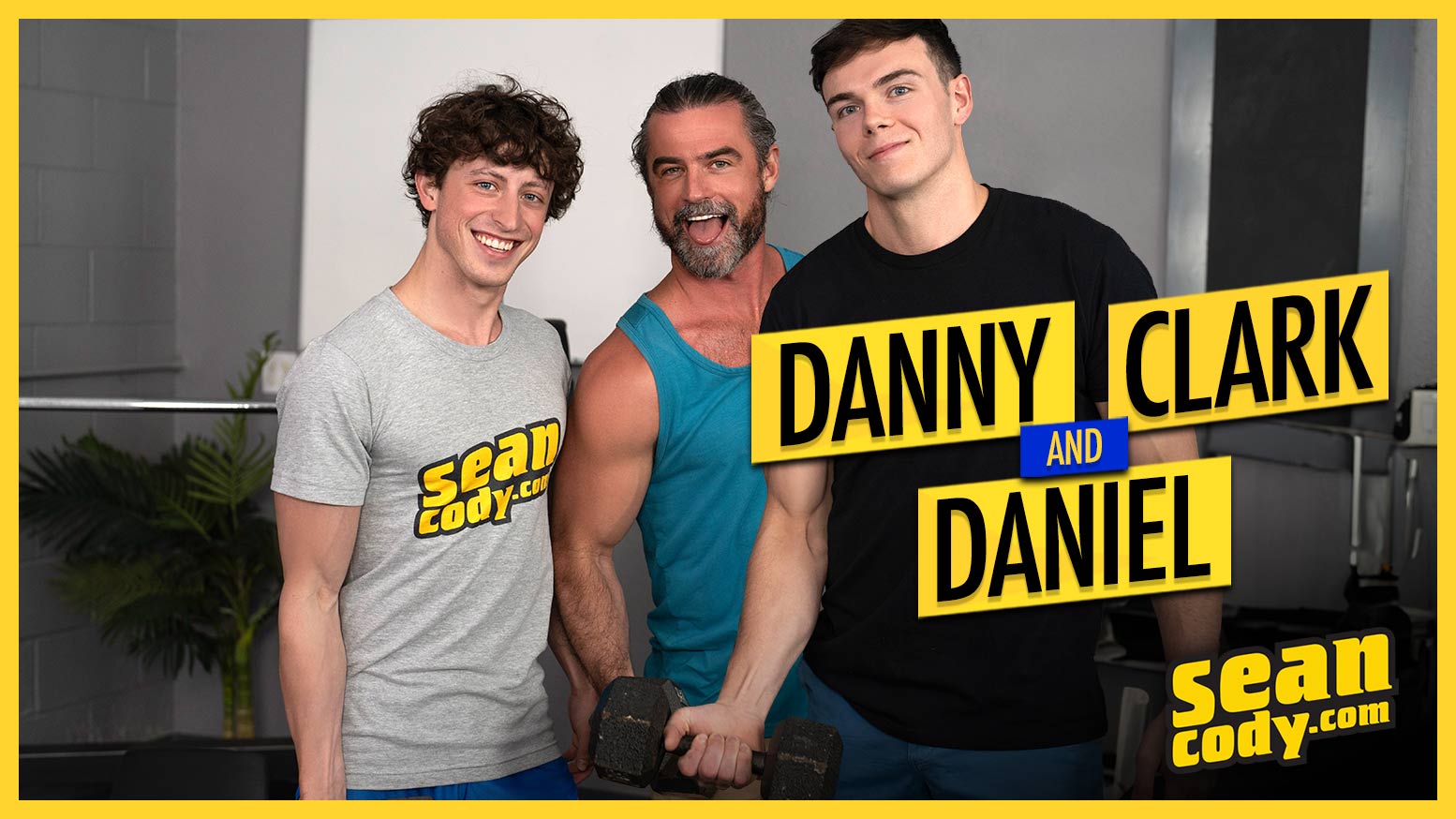 Clark and Daniel Spit-Roast Danny After Intense Workout