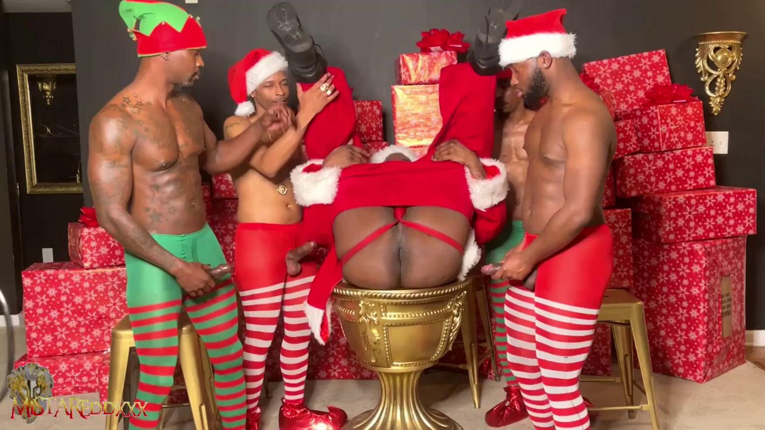 Santa’s XXX Workshop: Raw Holiday Group Sex with XL-Hung Black Daddies
