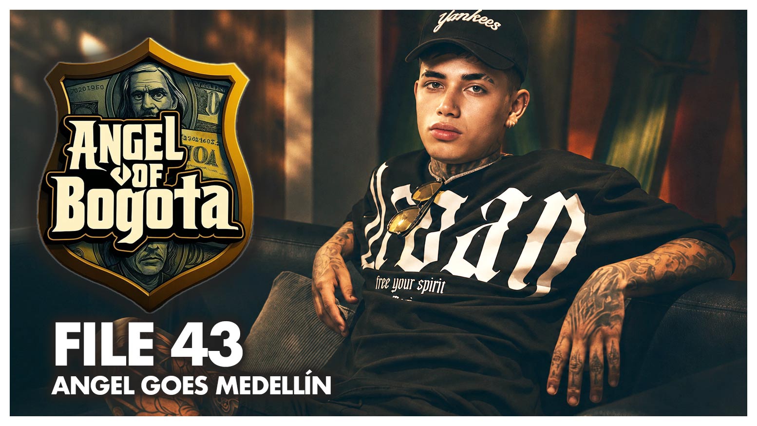 File 43 - Angel Goes Medellin With a Tattooed Local