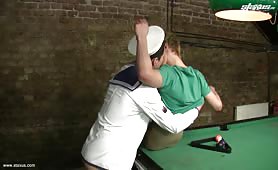 Spitroasted on the pool table HD