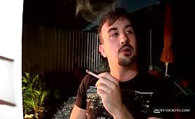 Big Guy Mason Smoking In The Garden